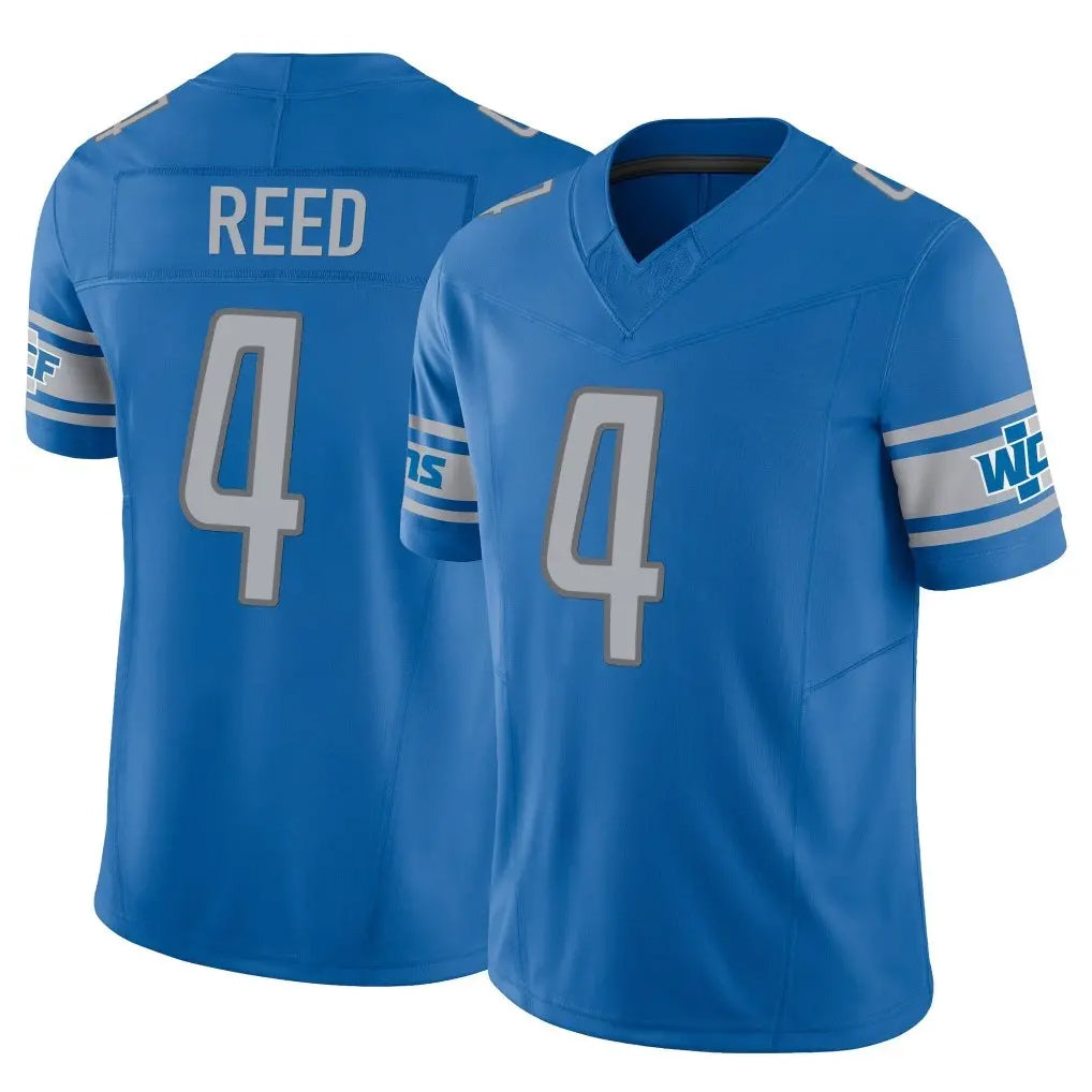 Johmsee D.Lions #4 D.J. Reed Player Blue Vapor F.U.S.E. Limited Home Game Stitched Jerseys