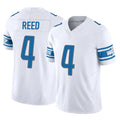 Johmsee D.Lions #4 D.J. Reed Player White Vapor F.U.S.E. Limited Home Game Stitched Jerseys