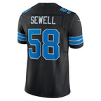 Johmsee D.Lions #58 Penei Sewell Player Black Vapor F.U.S.E. Limited Game Stitched Jerseys