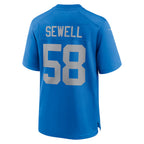 Johmsee D.Lions #58 Penei Sewell Player Blue Alternate Game Stitched Jerseys