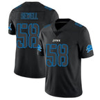 Johmsee D.Lions #58 Penei Sewell Player Limited Black Impact Stitched Jerseys