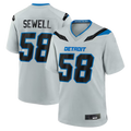 Johmsee D.Lions #58 Penei Sewell Silver 2026 Rivalries Collection Game Stitched Jerseys