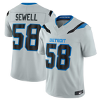 Johmsee D.Lions #58 Penei Sewell Silver 2026 Rivalries Collection Limited Stitched Jerseys