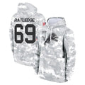 Johmsee D.Lions #69 Tate Ratledge Player Arctic Camo Salute to Service Hoodies Limited Game Stitched Jerseys