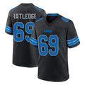 Johmsee D.Lions #69 Tate Ratledge Player Black Alternate Home Game Stitched Jerseys