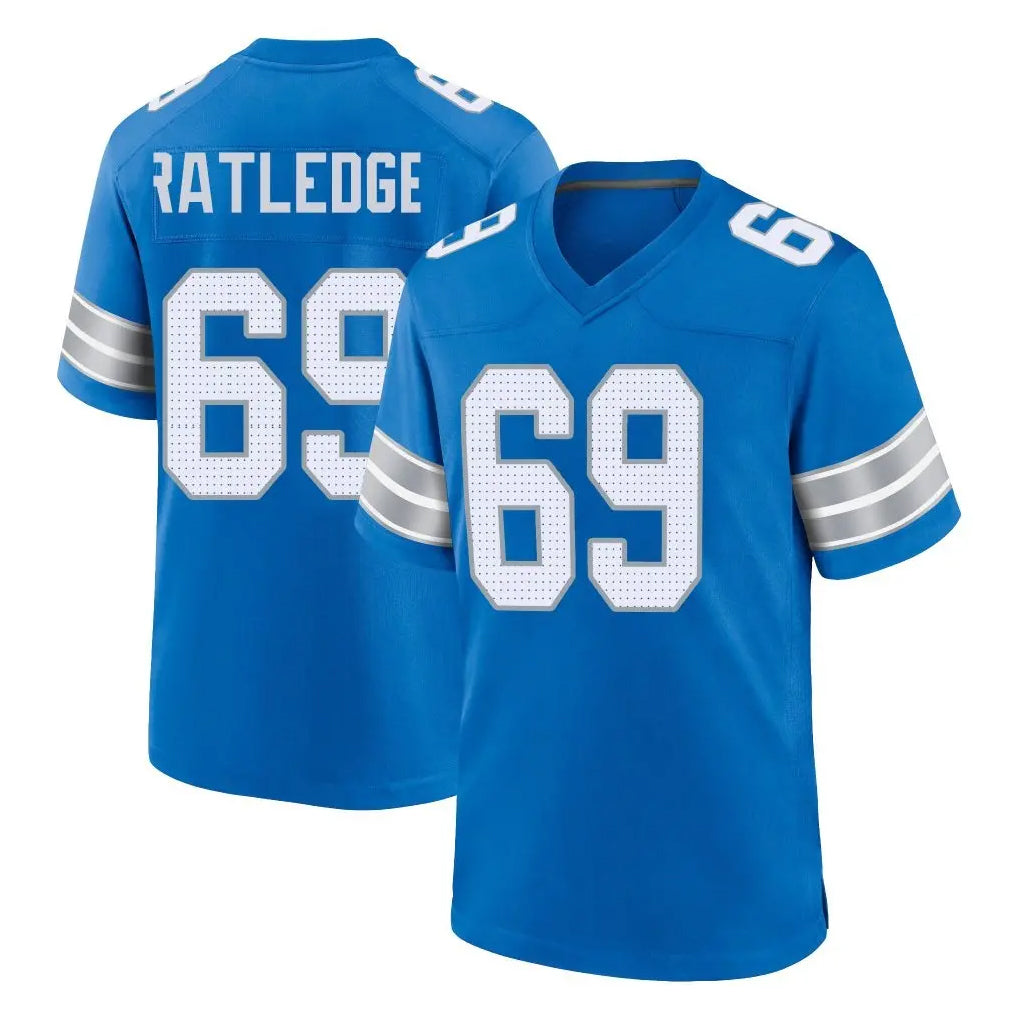 Johmsee D.Lions #69 Tate Ratledge Player Blue Alternate Home Game Stitched Jerseys
