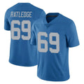 Johmsee D.Lions #69 Tate Ratledge Player Blue Limited Throwback Vapor Untouchable Stitched Jerseys