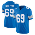 Johmsee D.Lions #69 Tate Ratledge Player Blue Limited Vapor F.U.S.E. Alternate Home Game Stitched Jerseys