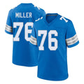 Johmsee D.Lions #76 Blake Miller Player Blue Alternate Home Game Stitched Jerseys