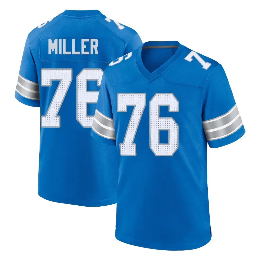 Johmsee D.Lions #76 Blake Miller Player Blue Alternate Home Game Stitched Jerseys
