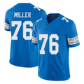 Johmsee D.Lions #76 Blake Miller Player Blue Limited Vapor F.U.S.E. Alternate Home Game Stitched Jerseys