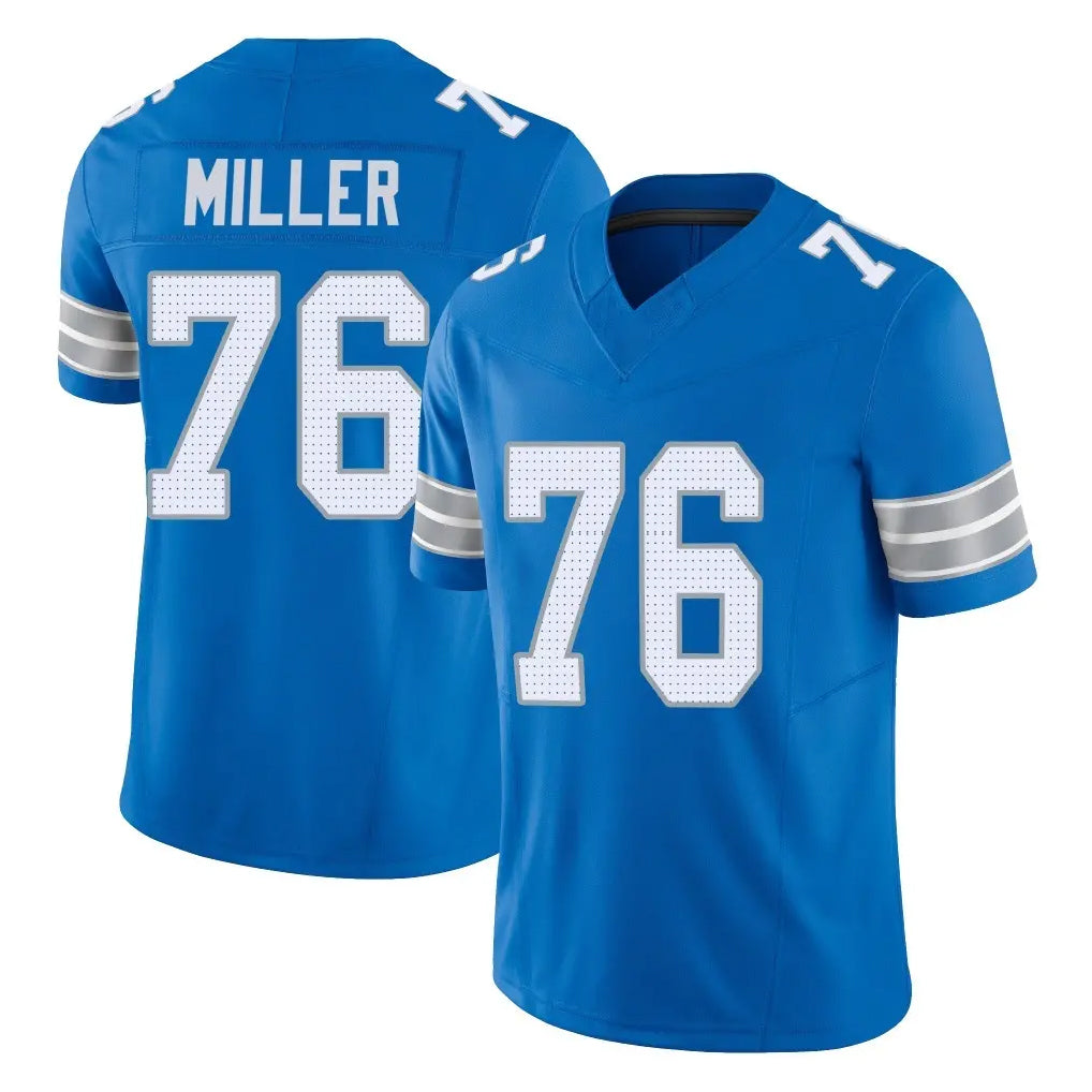 Johmsee D.Lions #76 Blake Miller Player Blue Limited Vapor F.U.S.E. Alternate Home Game Stitched Jerseys