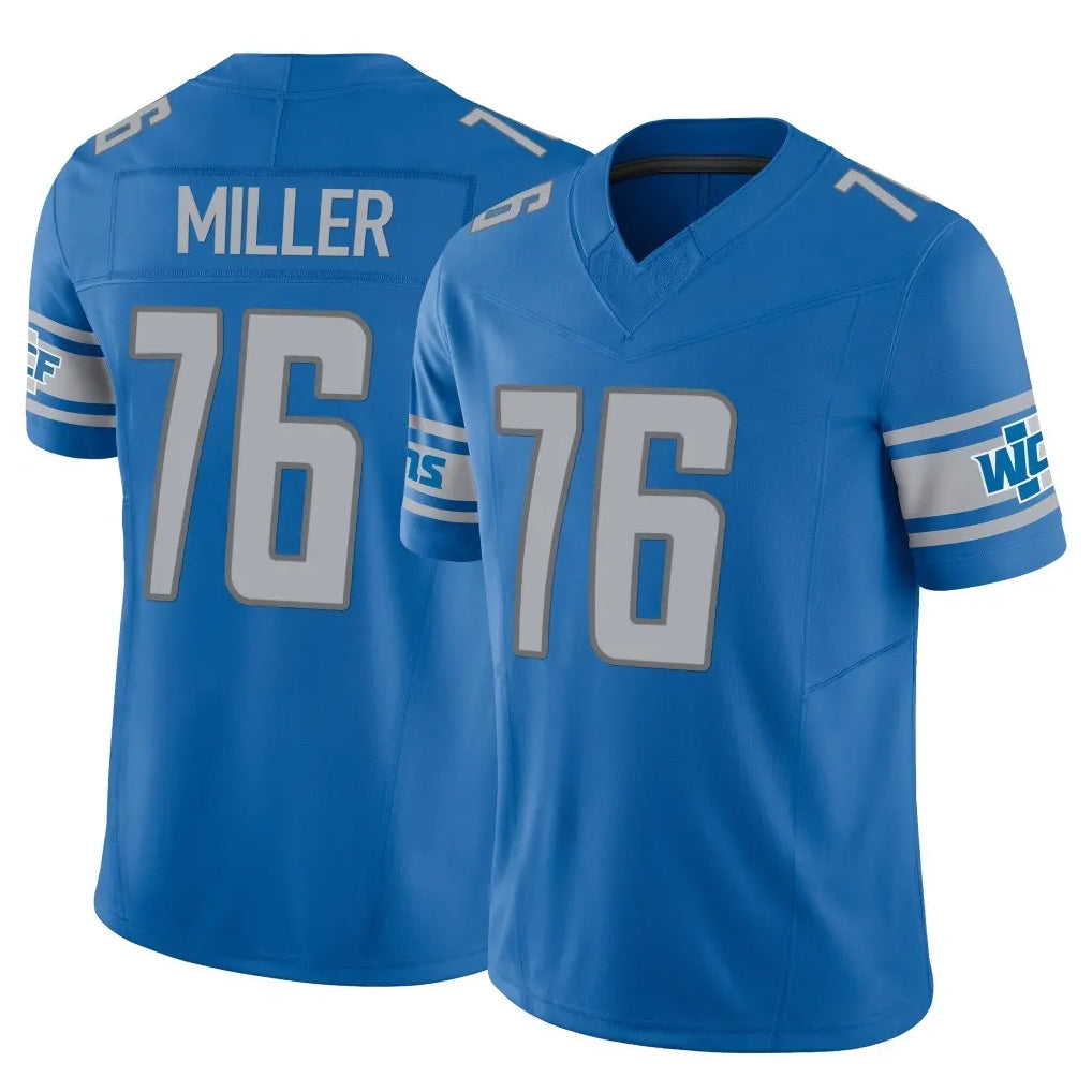 Johmsee D.Lions #76 Blake Miller Player Blue Vapor F.U.S.E. Limited Home Game Stitched Jerseys