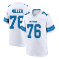 Johmsee D.Lions #76 Blake Miller Player White Alternate Home Game Stitched Jerseys