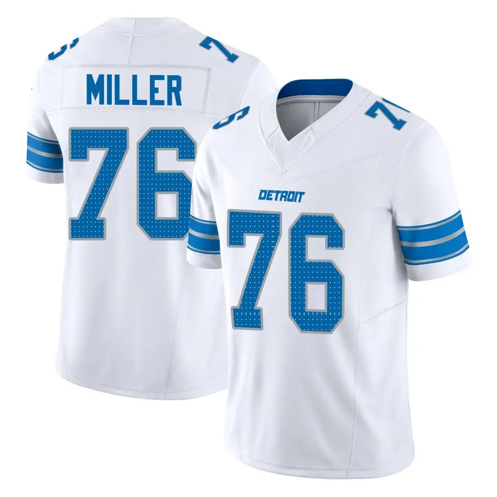 Johmsee D.Lions #76 Blake Miller Player White Limited Vapor F.U.S.E. Alternate Home Game Stitched Jerseys