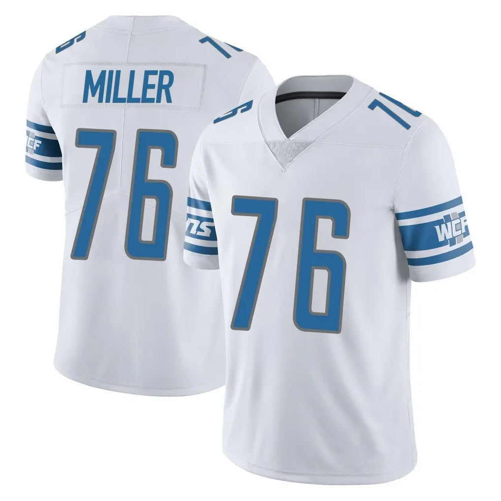 Johmsee D.Lions #76 Blake Miller Player White Limited Vapor Untouchable Home Game Stitched Jerseys