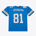 Johmsee D.Lions #81 Calvin Johnson Mitchell & Ness Blue 2007 Legacy Replica JerseyStitched Puhic Game Jerseys