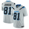 Johmsee D.Lions #81 Calvin Johnson Silver 2026 Rivalries Collection Limited Stitched Jerseys