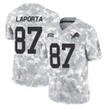 Johmsee D.Lions #87 Sam LaPorta Player Arctic Camo Salute To Service Limited Stitched Jerseys