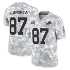 Johmsee D.Lions #87 Sam LaPorta Player Arctic Camo Salute To Service Limited Stitched Jerseys