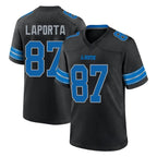 Johmsee D.Lions #87 Sam LaPorta Player Black Alternate Home Game Stitched Jerseys