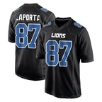 Johmsee D.Lions #87 Sam LaPorta Player Black Fashion Home Game Stitched Jerseys