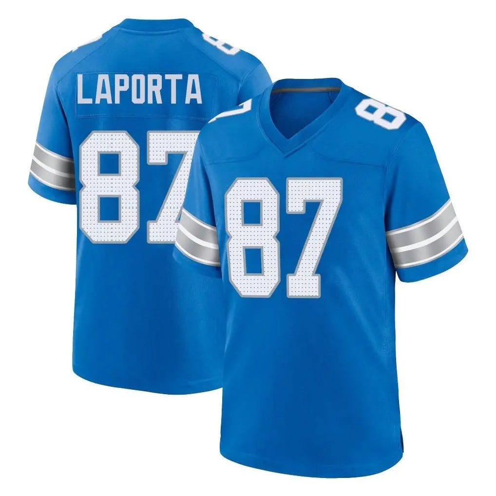 Johmsee D.Lions #87 Sam LaPorta Player Blue Alternate Home Game Stitched Jerseys