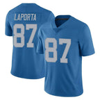 Johmsee D.Lions #87 Sam LaPorta Player Blue Limited Throwback Vapor Untouchable Stitched Jerseys