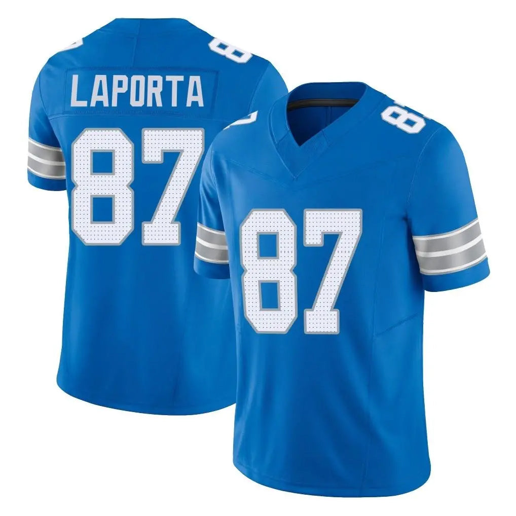 Johmsee D.Lions #87 Sam LaPorta Player Blue Limited Vapor F.U.S.E. Alternate Home Game Stitched Jerseys