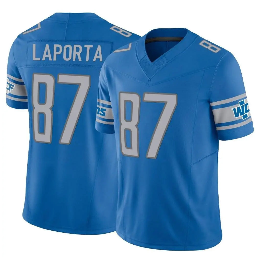 Johmsee D.Lions #87 Sam LaPorta Player Blue Vapor F.U.S.E. Limited Home Game Stitched Jerseys