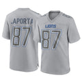 Johmsee D.Lions #87 Sam LaPorta Player Gray Atmosphere Fashion Home Game Stitched Jerseys