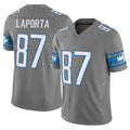 Johmsee D.Lions #87 Sam LaPorta Player Gray Vapor F.U.S.E. Limited Home Game Stitched Jerseys