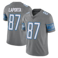 Johmsee D.Lions #87 Sam LaPorta Player Gray Vapor Untouchable Limited Home Game Stitched Jerseys