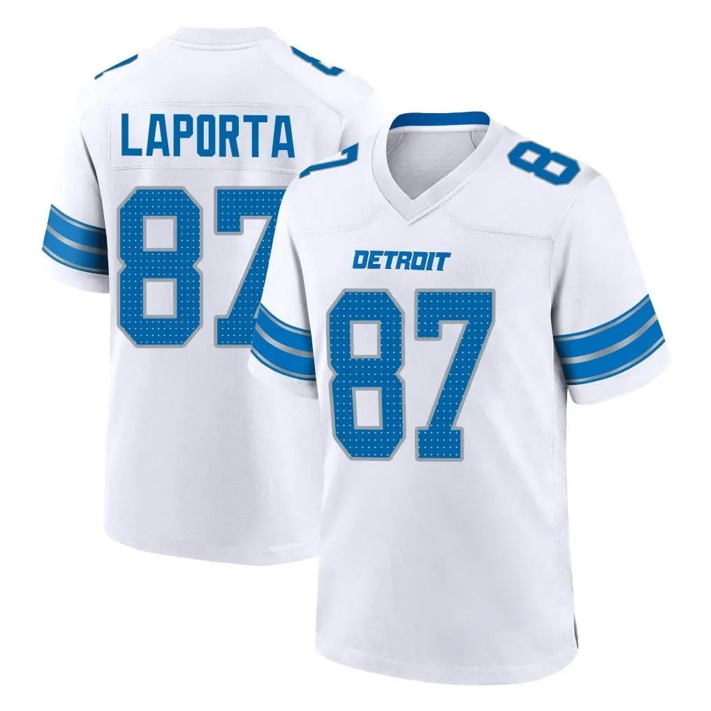 Johmsee D.Lions #87 Sam LaPorta Player White Alternate Home Game Stitched Jerseys