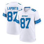 Johmsee D.Lions #87 Sam LaPorta Player White Alternate Home Game Stitched Jerseys