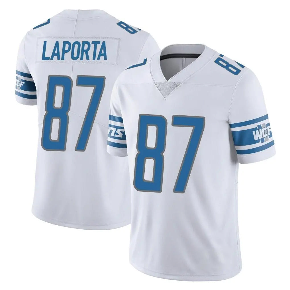 Johmsee D.Lions #87 Sam LaPorta Player White Limited Vapor Untouchable Home Game Stitched Jerseys