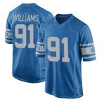 Johmsee D.Lions #91 Tyleik Williams Player Blue Vapor Untouchable Throwback Game Stitched Jerseys