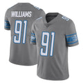 Johmsee D.Lions #91 Tyleik Williams Player Gray Vapor Untouchable Limited Home Game Stitched Jerseys