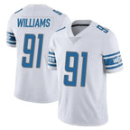 Johmsee D.Lions #91 Tyleik Williams Player White Limited Vapor Untouchable Home Game Stitched Jerseys