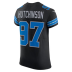 Johmsee D.Lions #97 Aidan Hutchinson Black Alternate Vapor F.U.S.E. Elite Stitched Jerseys
