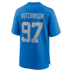 Johmsee D.Lions #97 Aidan Hutchinson Blue Alternate Game Stitched Jerseys