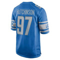 Johmsee D.Lions #97 Aidan Hutchinson Player Blue Home Game Stitched Jerseys