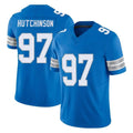Johmsee D.Lions #97 Aidan Hutchinson Player Blue Limited Vapor F.U.S.E. Alternate Home Game Stitched Jerseys