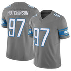 Johmsee D.Lions #97 Aidan Hutchinson Player Gray Vapor F.U.S.E. Limited Home Game Stitched Jerseys