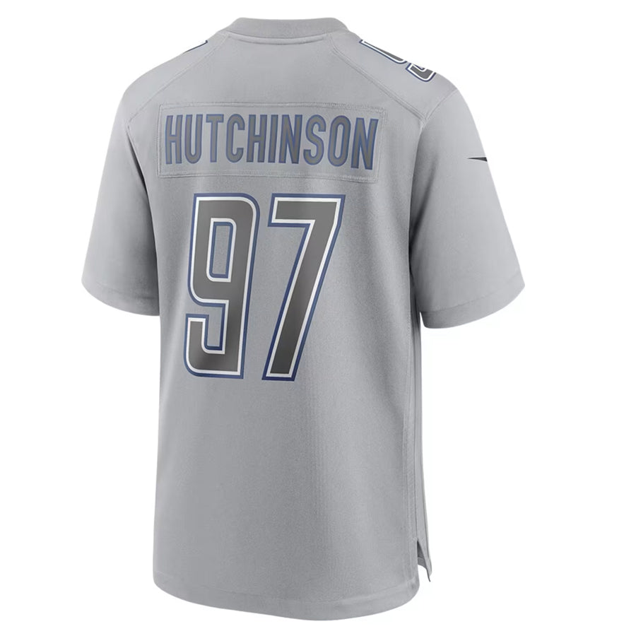 Johmsee D.Lions #97 Aidan Hutchinson Player Grey Atmosphere Fashion Stitched Jerseys