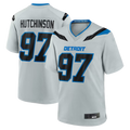 Johmsee D.Lions #97 Aidan Hutchinson Silver 2026 Rivalries Collection Game Stitched Jerseys