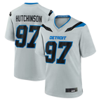 Johmsee D.Lions #97 Aidan Hutchinson Silver 2026 Rivalries Collection Game Stitched Jerseys