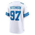 Johmsee D.Lions #97 Aidan Hutchinson White Game Stitched Jerseys
