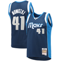 Johmsee D.Mavericks Mitchell & Ness #41 Dirk Nowitzki Navy Dallas Mavericks 2011-2012 Hardwood Classics Swingman Stitched Jerseys