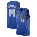 Johmsee D.Mavericks #14 Morez Johnson Jr. Blue Swingman Jerseys - Icon Edition